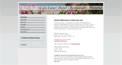 Desktop Screenshot of hotel-calaluna.de
